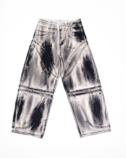 ONGNA Destroyer Jeans hand-dyed unisex streetwear in Toronto. 