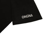 Black fabric with 'ONGNA' branding on a white background