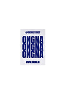 Sticker with 'ONGNA' and branding information on a white background