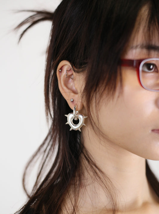 Touchmenot Silver Earrings